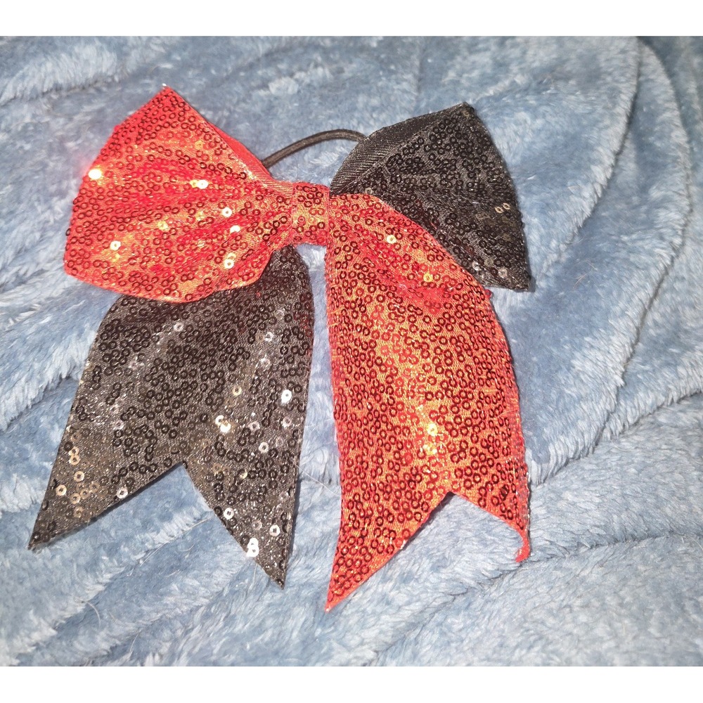 glitter hair bows